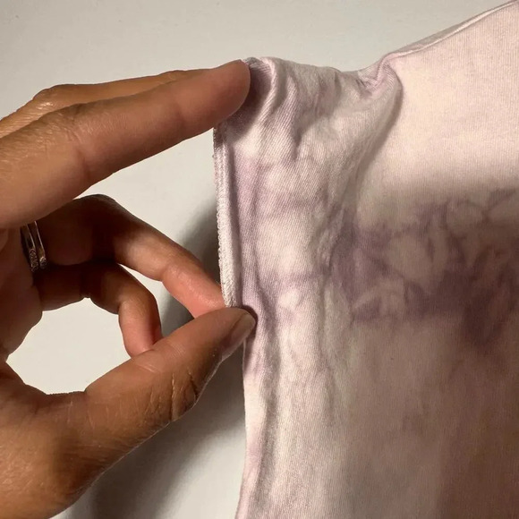 Rare The Rolling Stone Sleeves Tee Tie-Dye purple Sz XS logo in front of - Picture 8 of 8